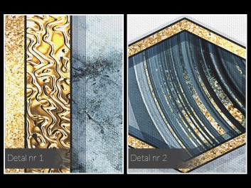 Szafirowy sygnet - nowoczesny obraz na płótnie - 120x80 cm Szafirowy sygnet - nowoczesny obraz na płótnie - 120x80 cm