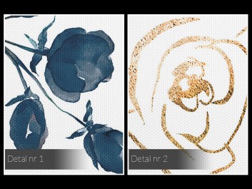 Pastelowa rosa - nowoczesny obraz do salonu - 120x80 cm Pastelowa rosa - nowoczesny obraz do salonu - 120x80 cm