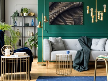 Na falach eteru - nowoczesny obraz do salonu