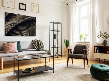 Na falach eteru - nowoczesny obraz do salonu