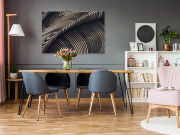 Na falach eteru - nowoczesny obraz do salonu