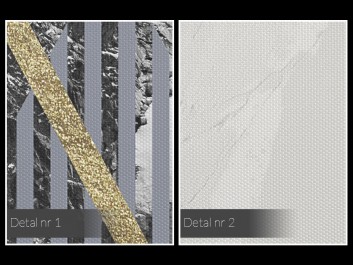 Złote góry - nowoczesny obraz na płótnie