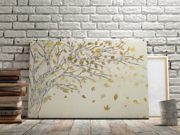 Leśna kołysanka - nowoczesny obraz na płótnie - 120x80 cm