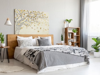 Leśna kołysanka - nowoczesny obraz na płótnie - 120x80 cm