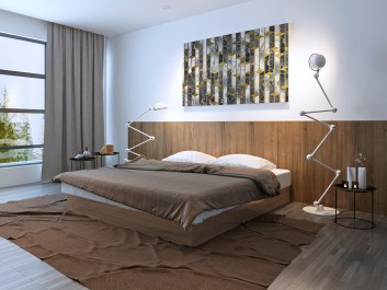 Wierne wieże - nowoczesny obraz do salonu - 120x80 cm Wierne wieże - nowoczesny obraz do salonu - 120x80 cm