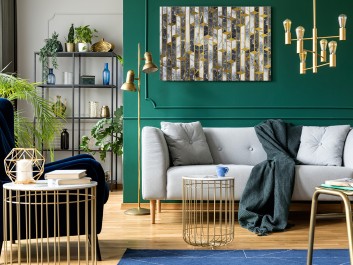 Wierne wieże - nowoczesny obraz do salonu - 120x80 cm Wierne wieże - nowoczesny obraz do salonu - 120x80 cm