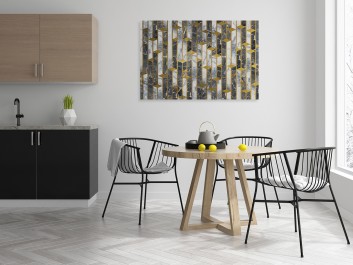 Wierne wieże - nowoczesny obraz do salonu - 120x80 cm Wierne wieże - nowoczesny obraz do salonu - 120x80 cm