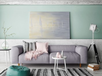 Biały szkwał - nowoczesny obraz na płótnie - 120x80 cm Biały szkwał - nowoczesny obraz na płótnie - 120x80 cm