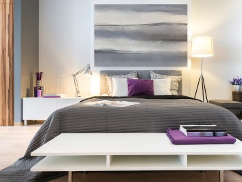 Prześwit - nowoczesny obraz do sypialni - 120x80 cm