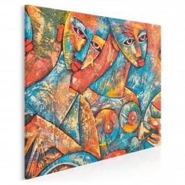 Muzy Adonisa - nowoczesny obraz na płótnie - 80x80 cm