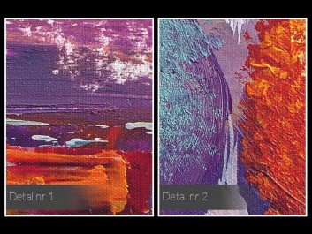 Leśny skansen - nowoczesny obraz na płótnie - 80x80 cm