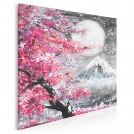 Święto Hanami - nowoczesny obraz na płótnie - 80x80 cm
