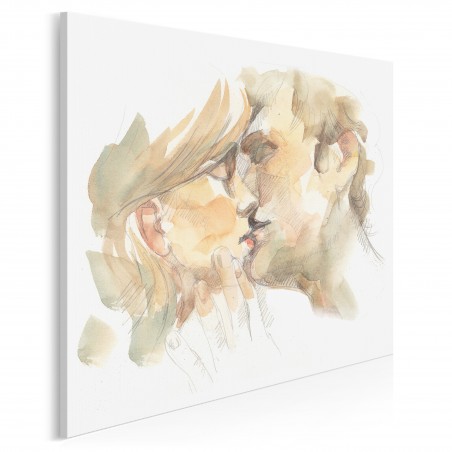 Przyjaźń czy kochanie? - nowoczesny obraz na płótnie - 80x80 cm