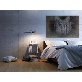 Wilcze echo - nowoczesny obraz do sypialni - 120x80 cm Wilcze echo - nowoczesny obraz do sypialni - 120x80 cm