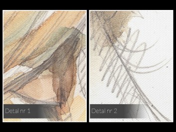 Przyjaźń czy kochanie? - nowoczesny obraz na płótnie - 80x80 cm