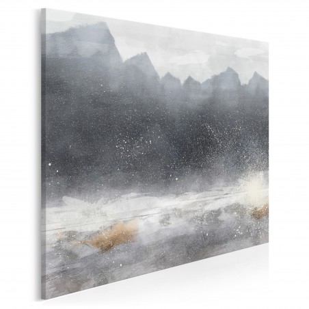 W objęciach chłodu  - nowoczesny obraz na płótnie - 80x80 cm