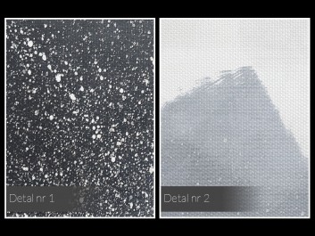 W objęciach chłodu  - nowoczesny obraz na płótnie - 80x80 cm