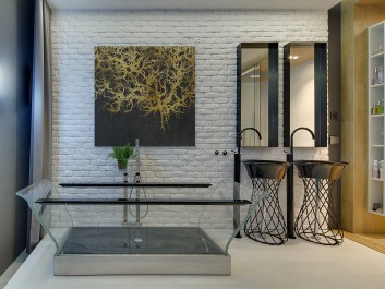 Od iluzji do immersji - nowoczesny obraz na płótnie - 80x80 cm