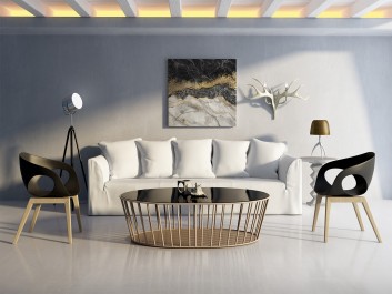 Kanion życia - nowoczesny obraz do salonu - 80x80 cm