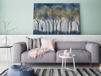 Królewskie poroże - nowoczesny obraz na płótnie