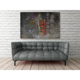 Madam Paris - nowoczesny obraz na płótnie - 120x80 cm Madam Paris - nowoczesny obraz na płótnie - 120x80 cm