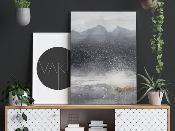 W objęciach chłodu  - nowoczesny obraz na płótnie - wariant 2 - 50x70 cm