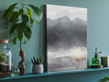 W objęciach chłodu  - nowoczesny obraz na płótnie - wariant 2 - 50x70 cm