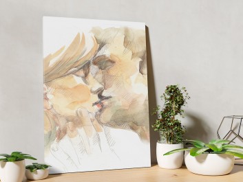 Przyjaźń czy kochanie? - nowoczesny obraz na płótnie