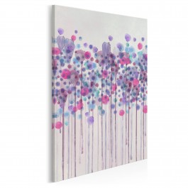 Kaligrafia mglistych wzruszeń - nowoczesny obraz na płótnie - 50x70 cm