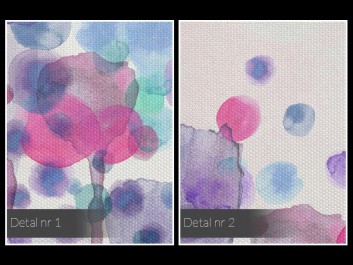 Kaligrafia mglistych wzruszeń - nowoczesny obraz na płótnie - 50x70 cm