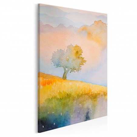 Jesienny sad - nowoczesny obraz na płótnie - 50x70 cm