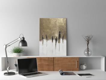 Znajomi nieznajomi - nowoczesny obraz na płótnie - 50x70 cm Znajomi nieznajomi - nowoczesny obraz na płótnie - 50x70 cm