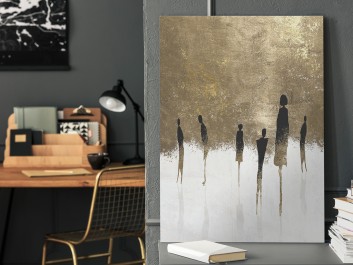 Znajomi nieznajomi - nowoczesny obraz na płótnie - 50x70 cm Znajomi nieznajomi - nowoczesny obraz na płótnie - 50x70 cm