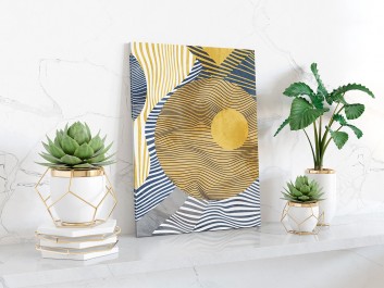 Antymateria - nowoczesny obraz na płótnie - 50x70 cm