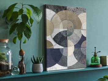 Hologram - nowoczesny obraz na płótnie - 50x70 cm