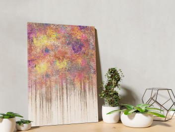 Z wnętrza do głębi - nowoczesny obraz na płótnie - 50x70 cm Z wnętrza do głębi - nowoczesny obraz na płótnie - 50x70 cm