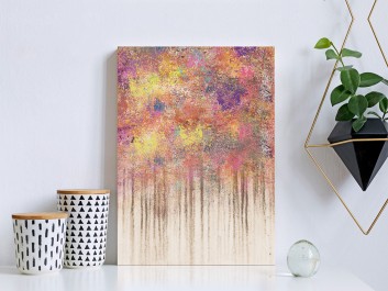 Z wnętrza do głębi - nowoczesny obraz na płótnie - 50x70 cm Z wnętrza do głębi - nowoczesny obraz na płótnie - 50x70 cm