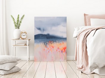 Rekonesans szczęścia - nowoczesny obraz do sypialni - 50x70 cm