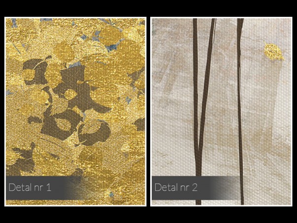 Złote żniwa - nowoczesny obraz na płótnie - 50x70 cm