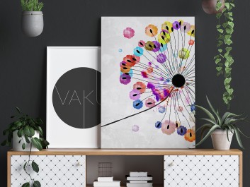 Podmuch radości - nowoczesny obraz na płótnie - 50x70 cm Podmuch radości - nowoczesny obraz na płótnie - 50x70 cm