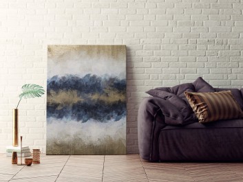 Sztorm - nowoczesny obraz na płótnie - 50x70 cm