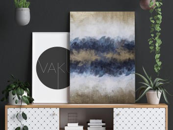 Sztorm - nowoczesny obraz na płótnie - 50x70 cm