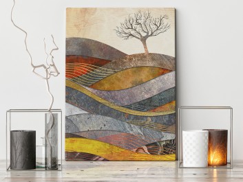 Wzgórze cudów - nowoczesny obraz na płótnie - 50x70 cm Wzgórze cudów - nowoczesny obraz na płótnie - 50x70 cm