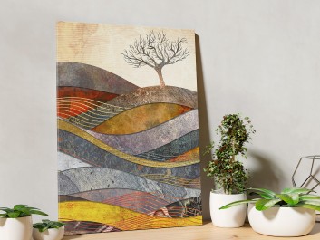 Wzgórze cudów - nowoczesny obraz na płótnie - 50x70 cm Wzgórze cudów - nowoczesny obraz na płótnie - 50x70 cm