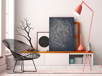 Tryb incognito - nowoczesny obraz na płótnie - 50x70 cm