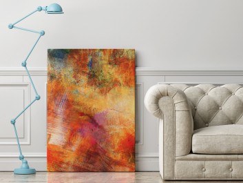 Błysk i mrok - nowoczesny obraz na płótnie - 50x70 cm Błysk i mrok - nowoczesny obraz na płótnie - 50x70 cm