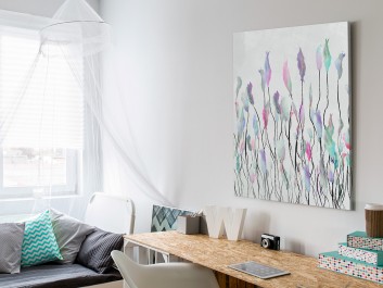 Beztroska codzienności - nowoczesny obraz na płótnie - 50x70 cm Beztroska codzienności - nowoczesny obraz na płótnie - 50x70 cm
