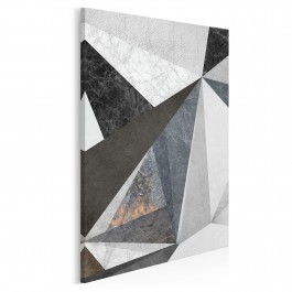 Betonowy las - nowoczesny obraz na płótnie - 50x70 cm