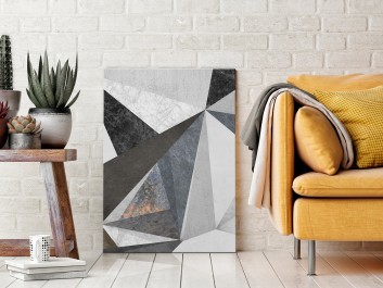 Betonowy las - nowoczesny obraz na płótnie - 50x70 cm Betonowy las - nowoczesny obraz na płótnie - 50x70 cm