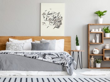 Uciekające myśli - nowoczesny obraz na płótnie - 50x70 cm